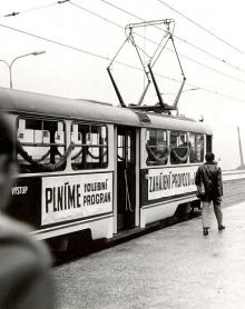 Zahájení provozu tramvaje č. 15 na Lesnou