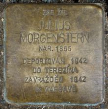 jiná realizace: uctění památky oběti okupace - J. Morgenstern