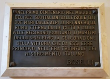 pamětní deska: italská národní pouť