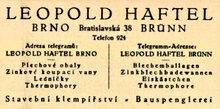 Leopold/Löwy Haftel