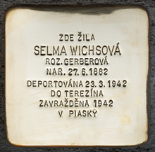 jiná realizace: uctění památky oběti holocaustu - S. Wichs