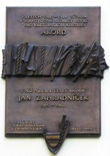 pamětní deska: J. Zahradníček