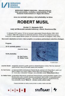 Vernisáž výstavy „Robert Musil“