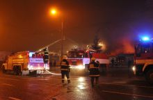 Požár největší tržnice na Moravě 