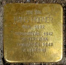 jiná realizace: uctění památky oběti okupace - H. Horner