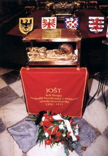 Slavnostní pohřbení ostatků Jošta Lucemburského