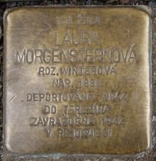 jiná realizace: uctění památky oběti okupace - L. Morgensternová