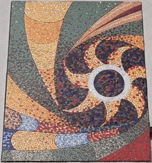 dekorační stěna: mozaiky Bakalka