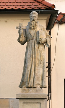 sochařská realizace: socha sv. Vavřince z Brindisi