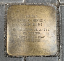 jiná realizace: uctění památky oběti okupace - R. Hirsch