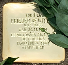 jiná realizace: uctění památky oběti holocaustu - F. Wittal