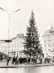 Zahajovací slavnost obnoveného Vánočního stromu republiky v Brně