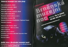 Brněnská muzejní noc. Programová brožura pro rok 2009, 43 s., Brno 2009, Moravská galerie .