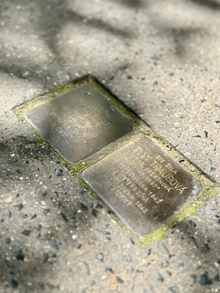 Stolperstein: uctění památky oběti okupace - E. Traubová