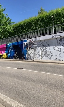 graffiti: Pocta herci Jiřímu Pechovi