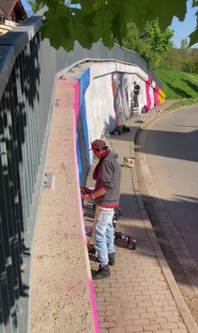 graffiti: Pocta herci Jiřímu Pechovi