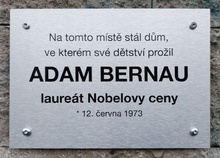 pamětní deska: A. Bernau
