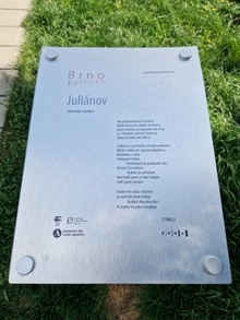 pamětní tabulka: Brno poetické - J. Seifert