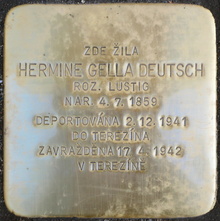 Kámen zmizelého: uctění památky oběti holocaustu - H. G. Deutsch