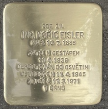 Kámen zmizelého: uctění památky oběti holocaustu - M. Eisler