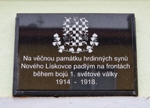pamětní deska: oběti první světové války