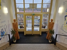 sochařská realizace: Konstantin a Metoděj