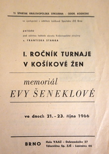 1. ročník Memoriálu Evy Šeneklové