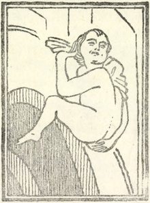 sochařská realizace: Neslušný mužíček (Nehaňba)