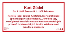 informační cedule: Kurt Gödel